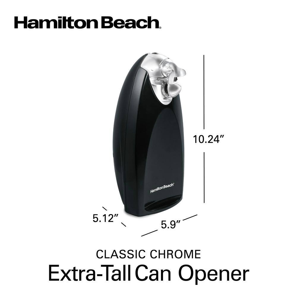 Hamilton Beach Classic Chrome Extra-Tall Electric Can Opener 76380