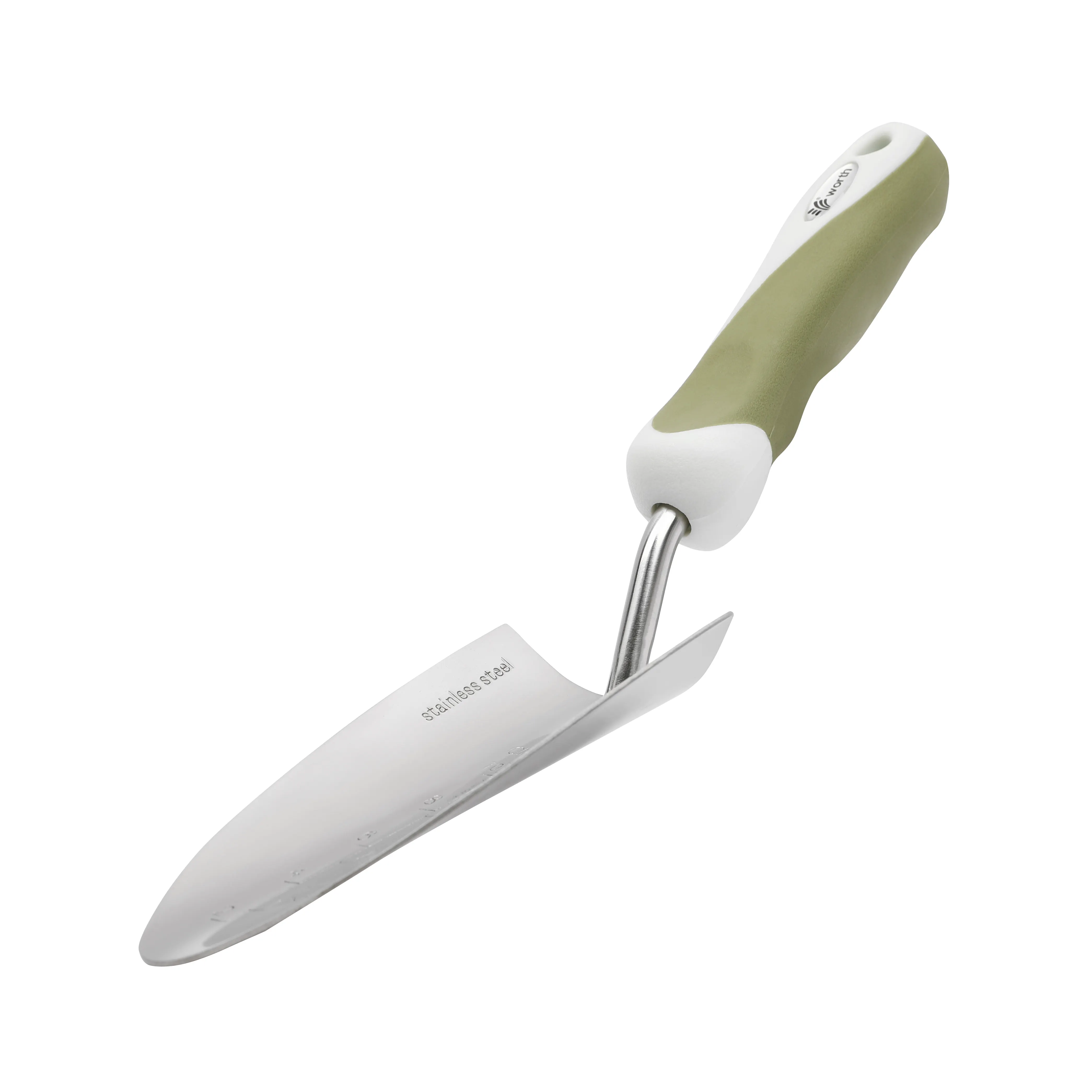 Quality stainless steel head PP TPR ergonomic handle spring gardening market tools trowel