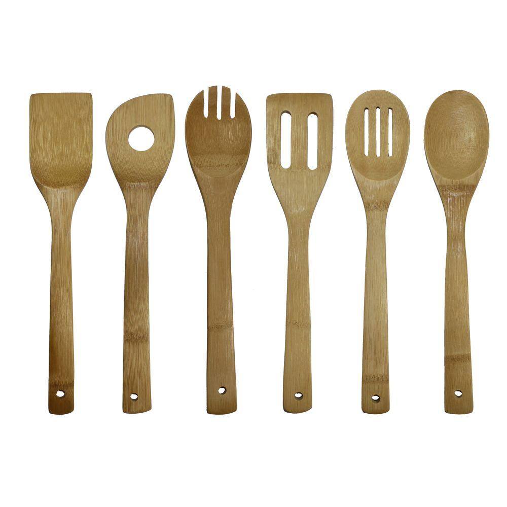 Oceanstar Bamboo Cooking Utensil Set (7-Piece) KT1279