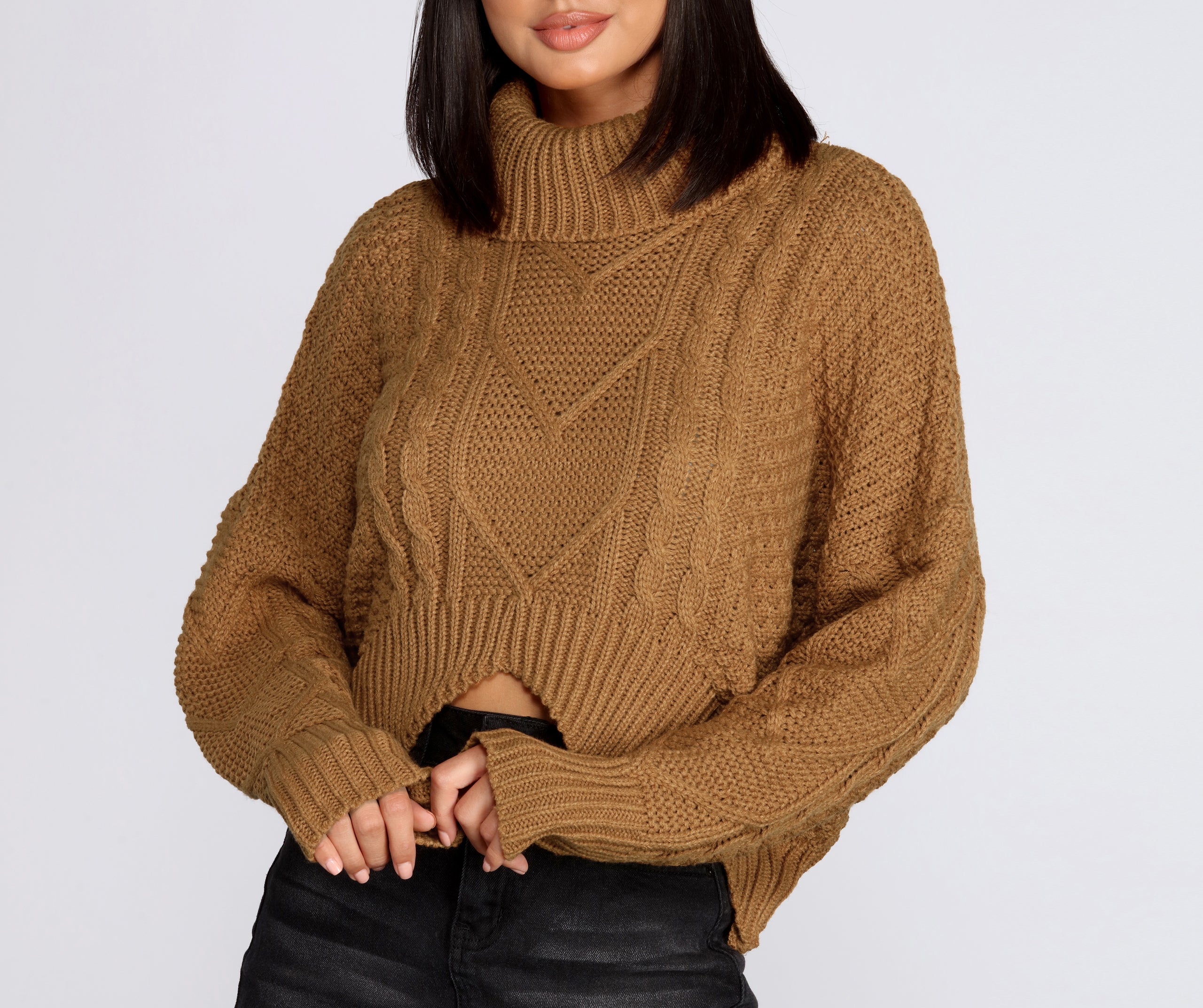 Cozy Vibes Cable Knit Sweater