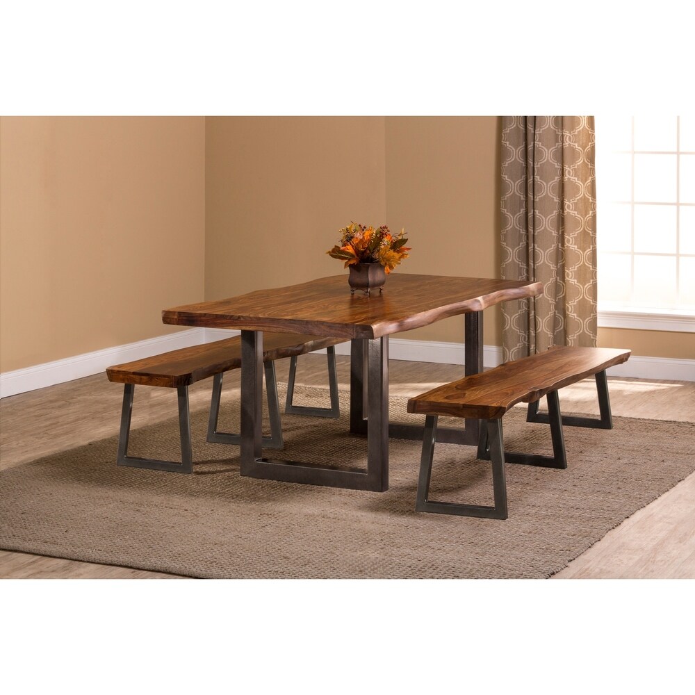 Hillsdale Furniture Emerson Natural Sheesham 3 piece Dining Set