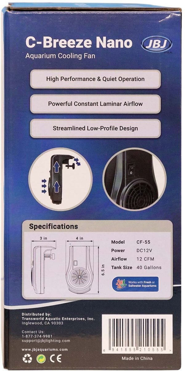 JBJ Aquarium C-Breeze Aquarium Cooling Fan