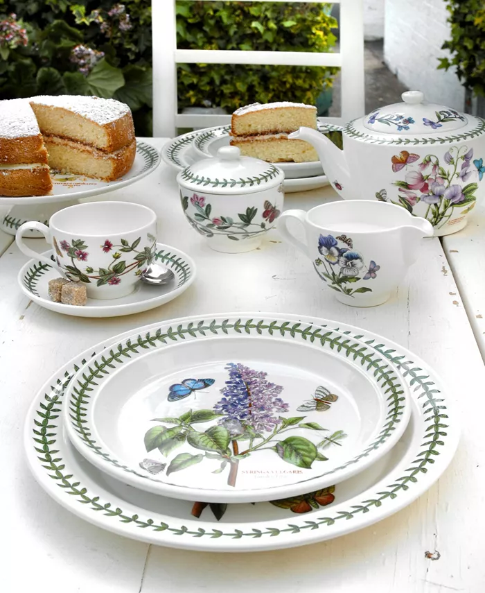 Portmeirion Botanic Garden Dinner Plates Assorted Set of 6