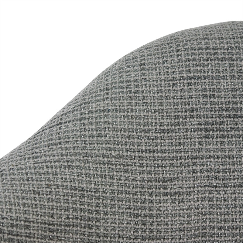 LeisureMod Willow Mid Century Gray Fabric Eiffel Base Accent Chair   Midcentury   Dining Chairs   by Homesquare  Houzz