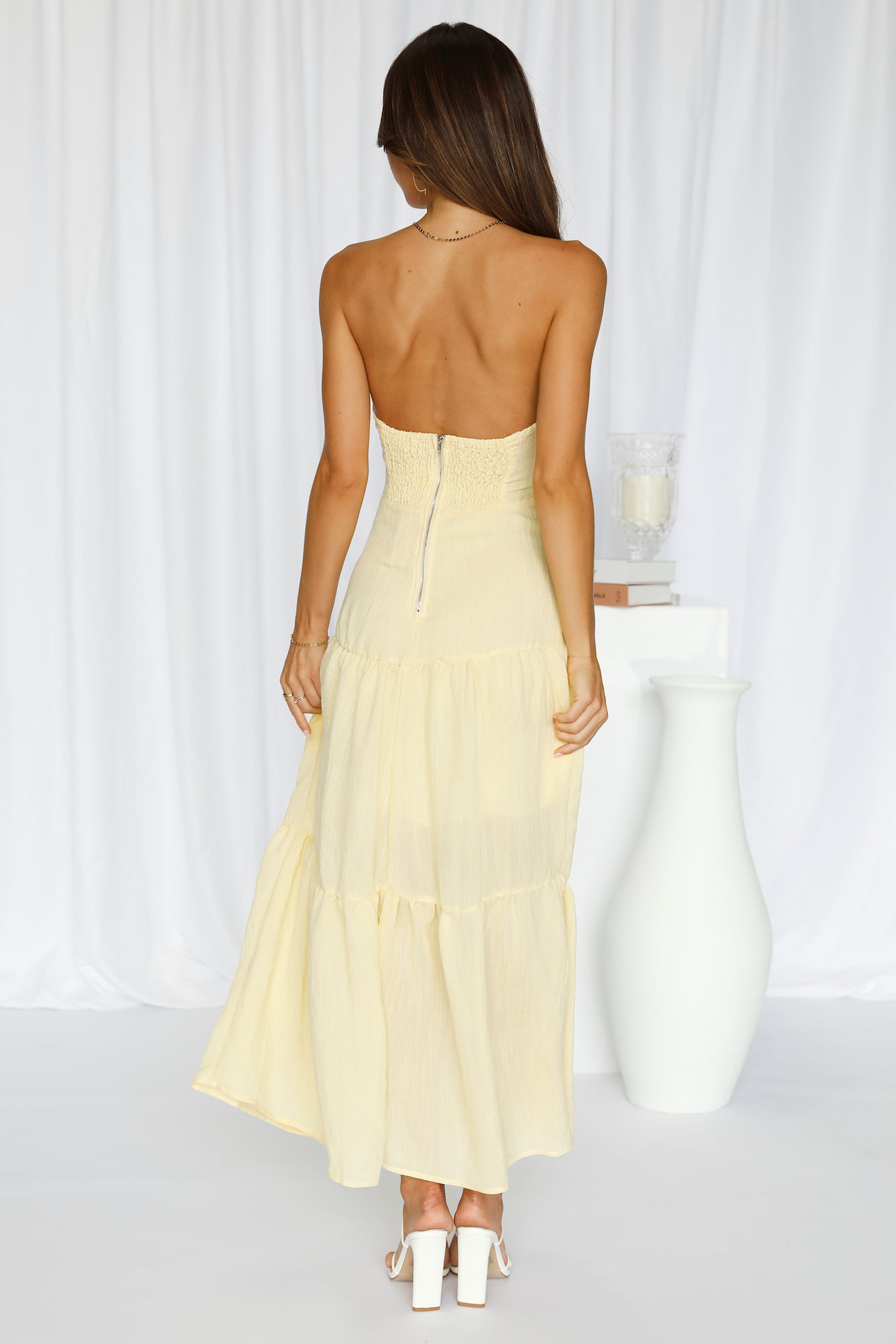 Pose For The Show Midi Dress Yellow