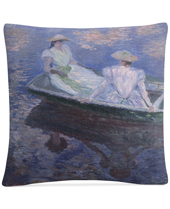 Baldwin Claude Monet On The Boat Decorative Pillow， 16