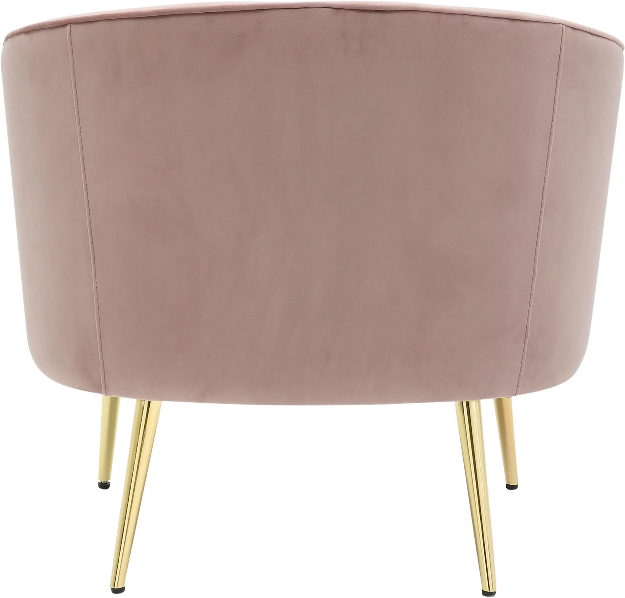 Tania Blush Pink Velvet Glam Accent Chair