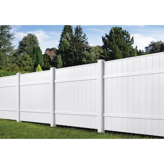 Veranda 6 ft. H x 6 ft. W White Vinyl Windham Fence Panel 73014216