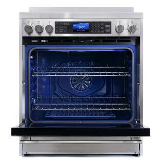 Cosmo Commercial-Style 30 in. 5 cu. ft. 5 Burner Electric Range with Self-Cleaning Convection Oven in Stainless Steel COS-305AERC