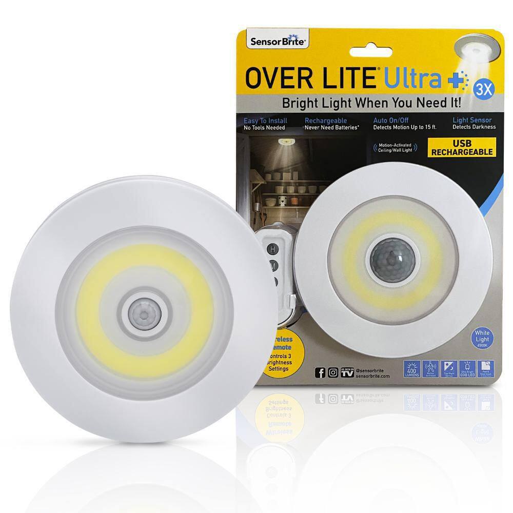 Sensor Brite Ultra Overhead Motion Activated LED Rechargeable Night Light OLUR-CD4