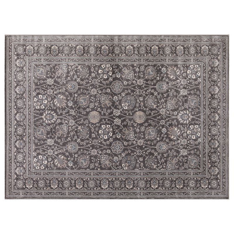 Concord Global Kashan Framed Floral Rug