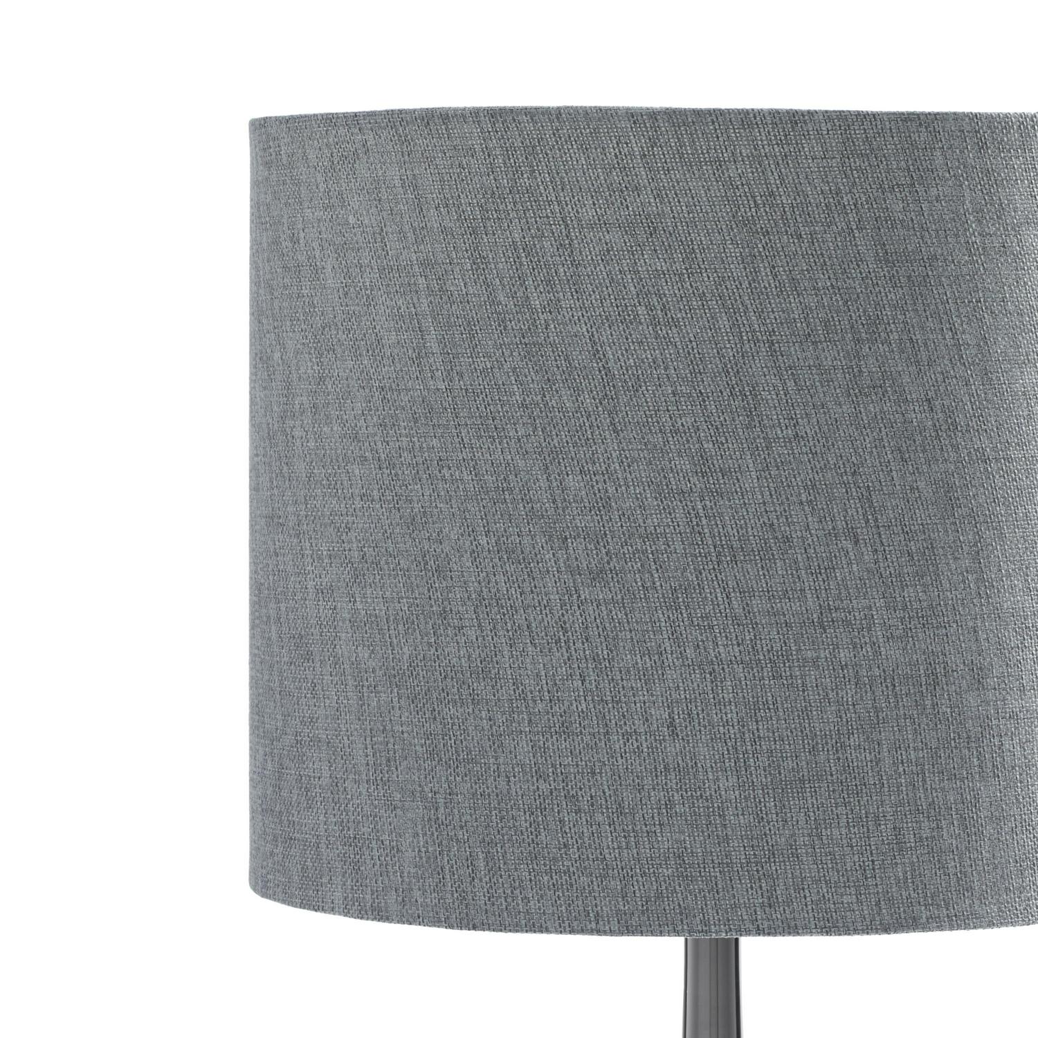 DecMode Gray Metal Traditional Table Lamp 23