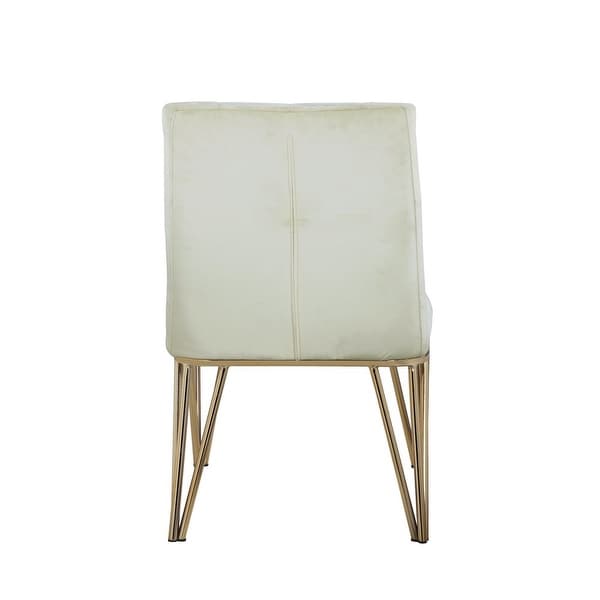 Moishe Diamond Velvet Upholstered Dining Chair