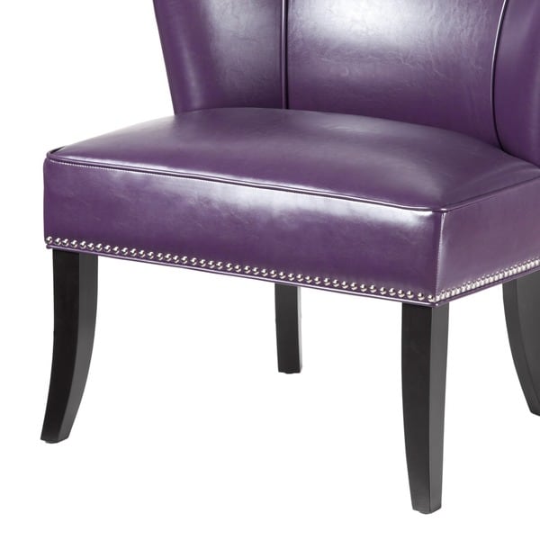 Madison Park Sheldon Purple Armless Accent Chair