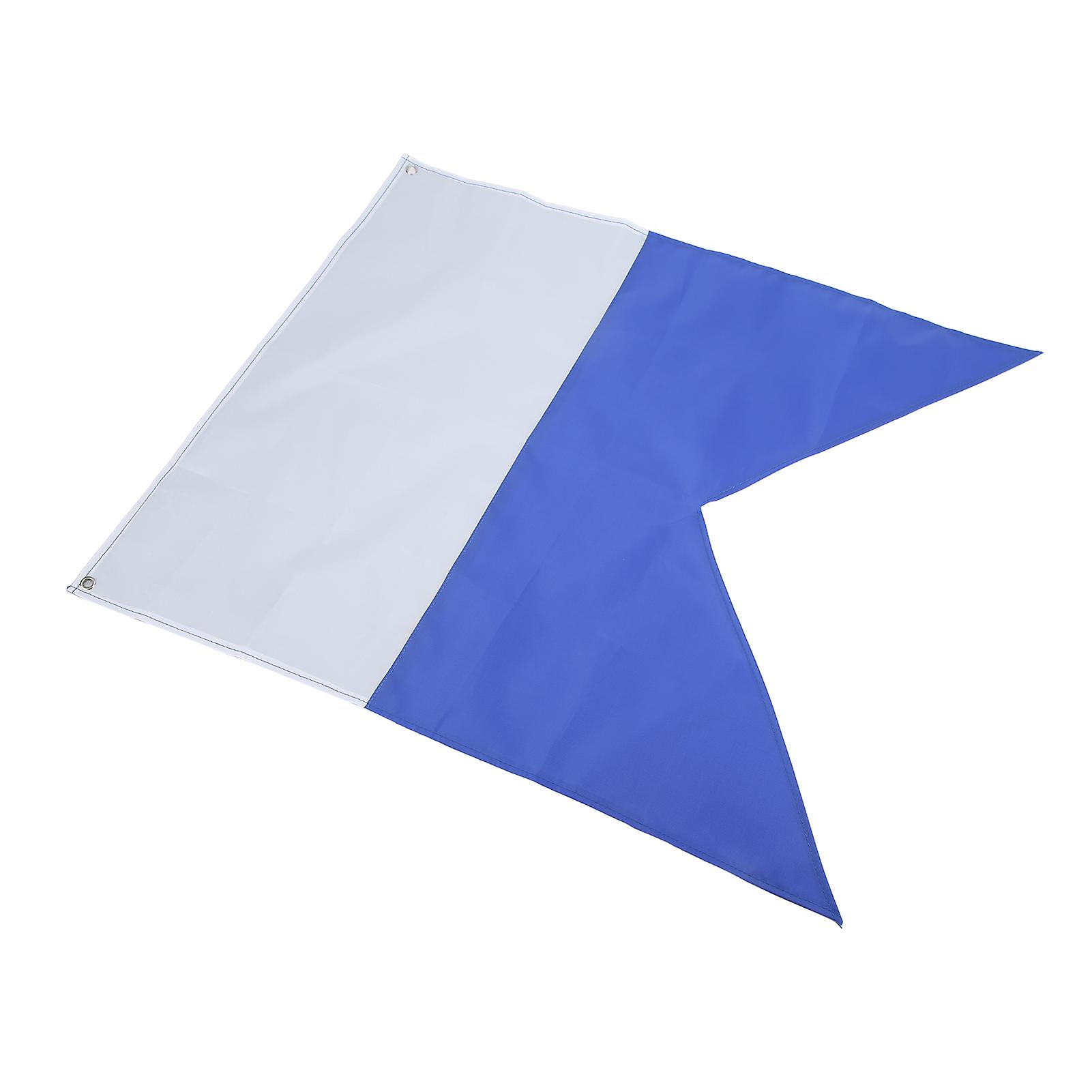 Blue White Dive Flags Bright Colors Lightweight 70x60cm Polyester Diver Down Flag For Snorkeling Underwater Activities