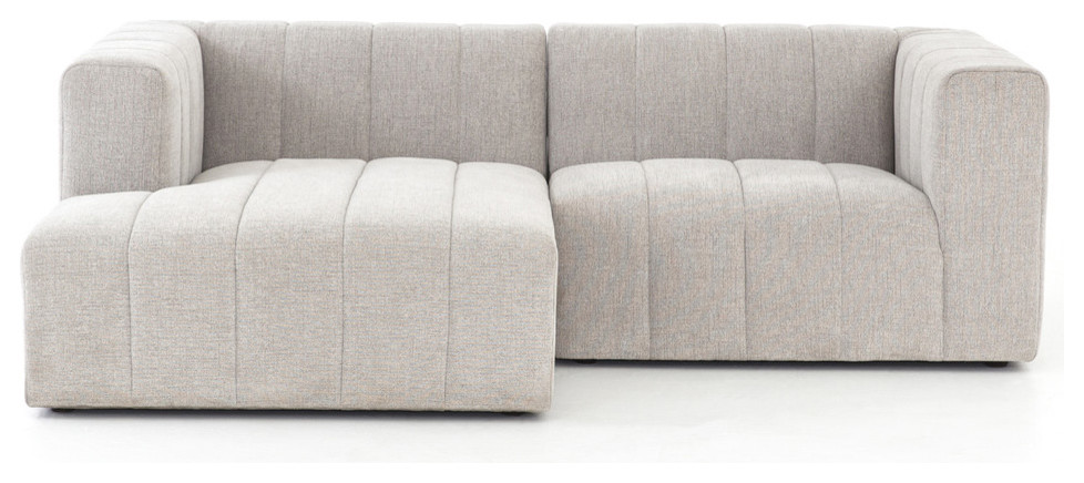 Four Hands Langham Channeled 2 Piece Left Arm Facing Sectional Set   Transitional   Sectional Sofas   by Four Hands  Houzz