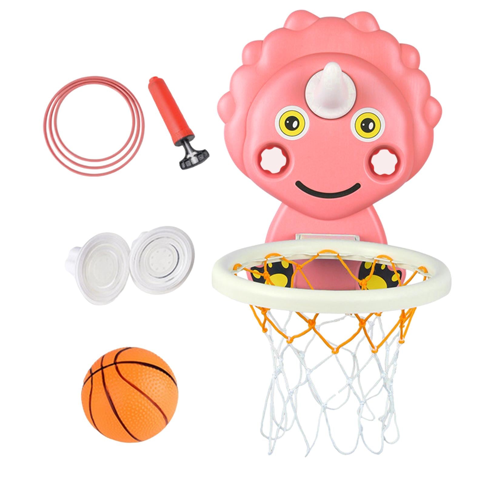 Indoor Mini Basketball Hoop with Accessories Basketball Backboard Toy Early Educational for Home Office Wall Door Adults Gifts Red