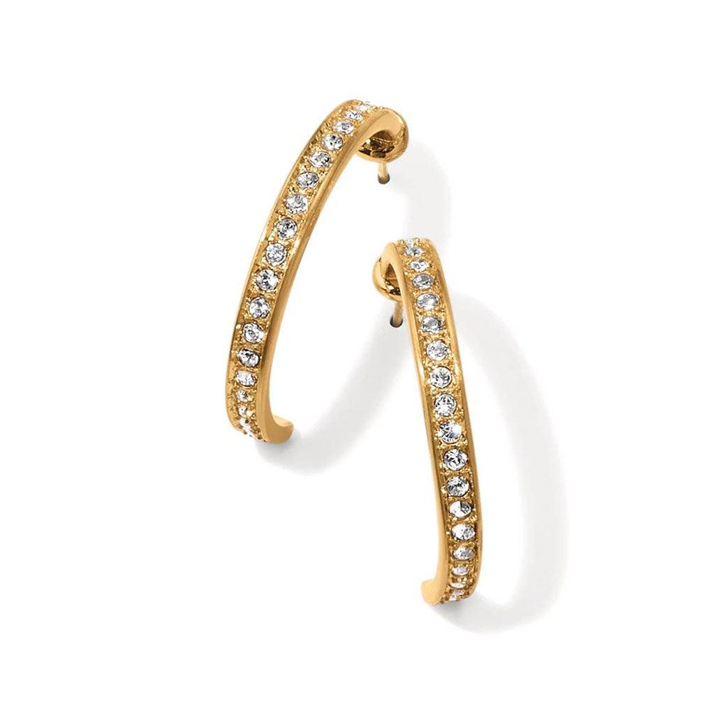 Brighton  Meridian Zenith Medium Hoop Earrings in Gold