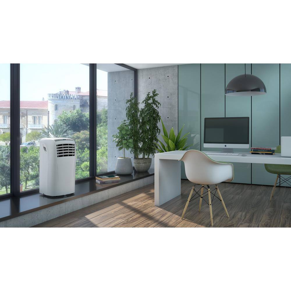 OLIMPIA SPLENDID 10000 BTU 350 sq. ft. Portable Compact Air Conditioner 3 in 1 (AC Fan Dehumidifier) with Remote in White 2150