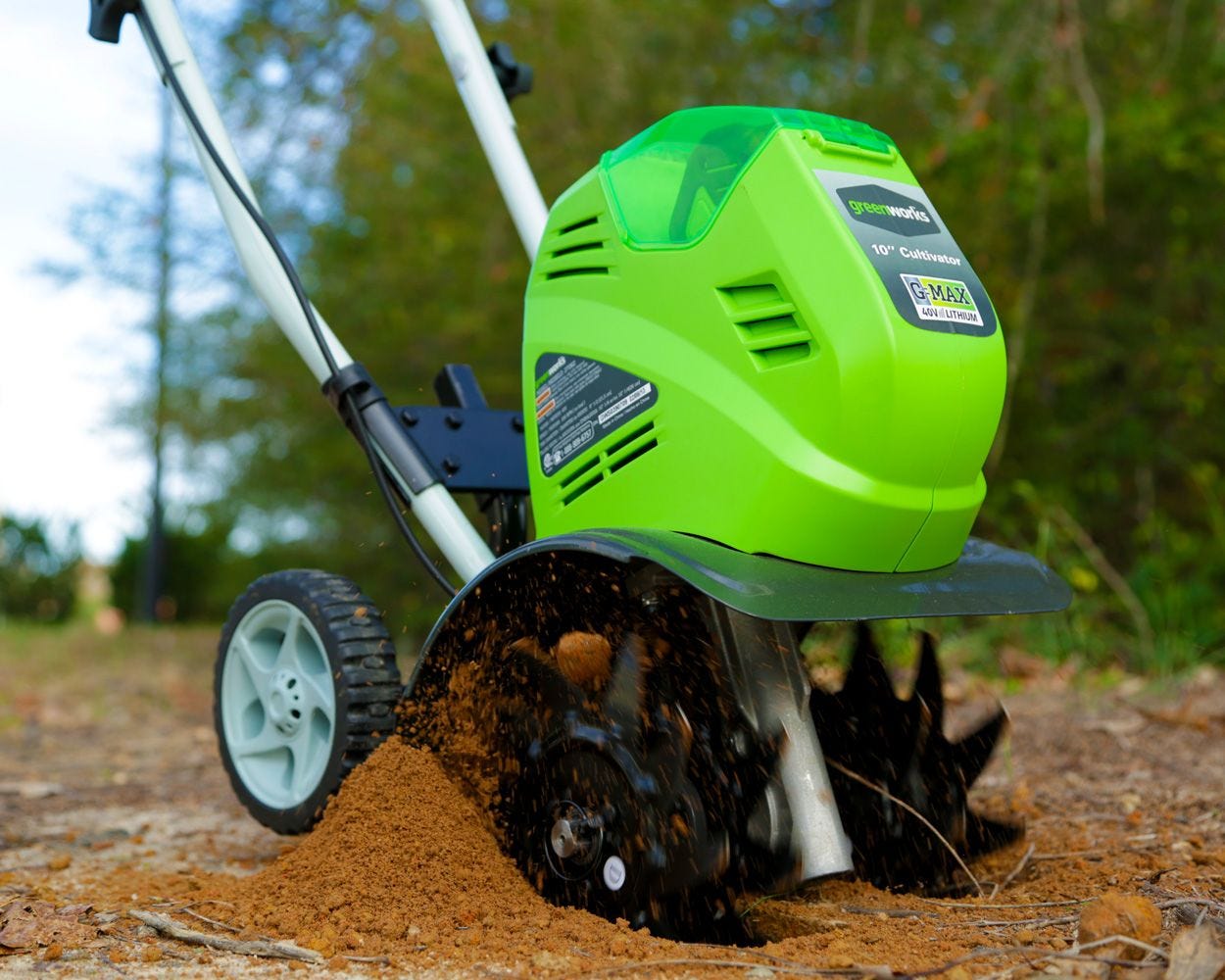 40V 10-Inch Cordless Cultivator/Tiller | Greenworks Tools