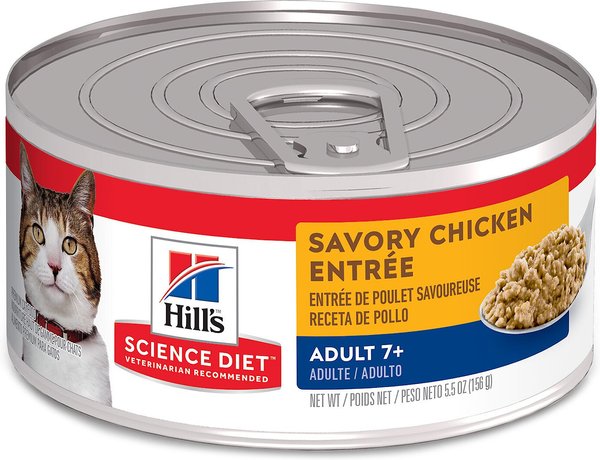 Hill's Science Diet Adult 7+ Savory Chicken Entree Canned Cat Food