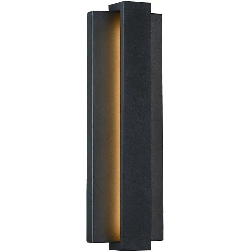 Reflect Black Modern LED Outdoor Wall Sconce Light - 24