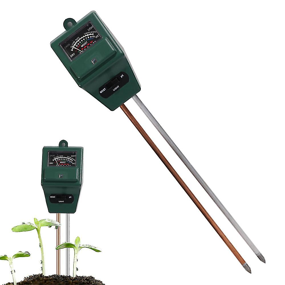 3-in-1 Soil Tester， Soil Moisture/light/ph Meter， Gardening Farm Lawn Test Kit Tool， Digital Plant Probe， Sunlight Tester Water Hydrometer For Indoor