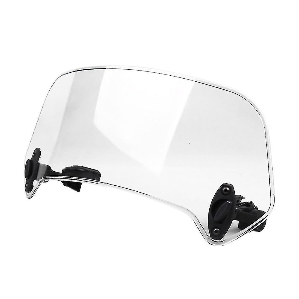 Transparent Color Universal Motorcycle Adjustable Wind Screen Extension Windshield Spoiler Air Defl