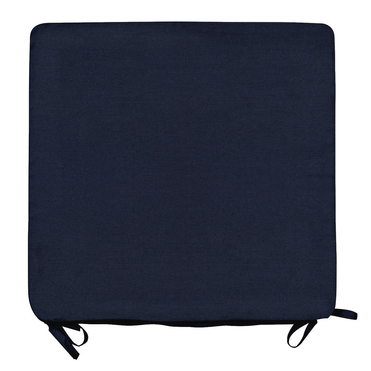 Sunbrella Canvas Navy Large Outdoor Replacement Seat Cushion W/ Knife Edge By Signature