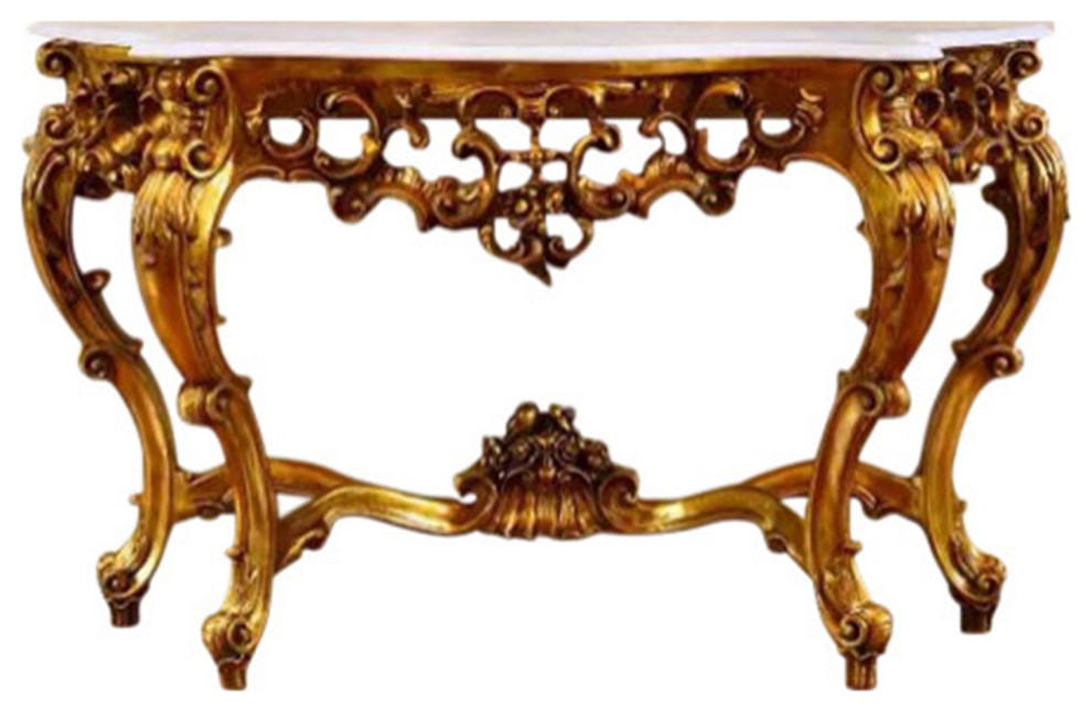 Rococo Gilded Console Table   Victorian   Console Tables   by Infinity Furniture  Houzz