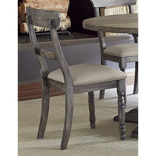 Muse Weathered Pepper Ladderback Dining Chair (Set of 2)