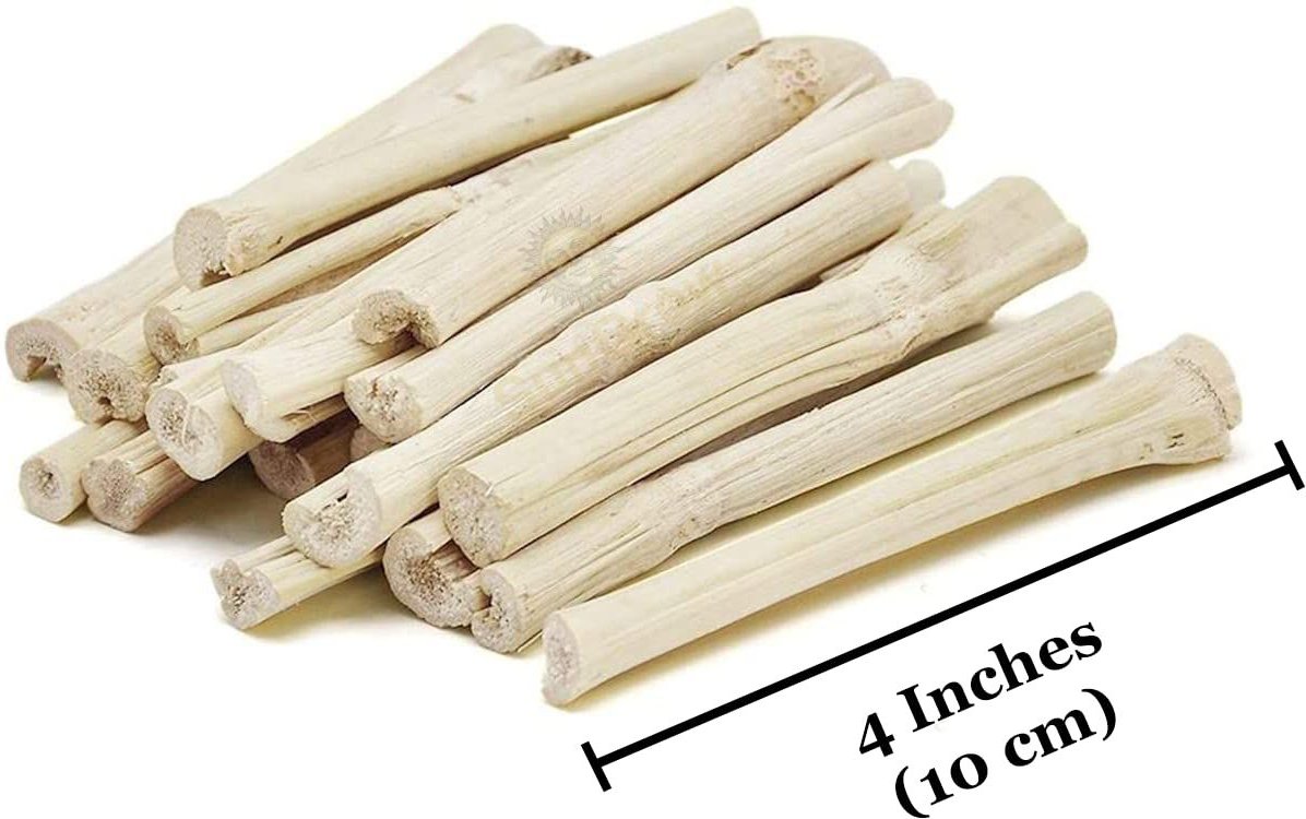 SunGrow Sweet Bamboo Chew Sticks Small-Pet Dental Treats and Snacks， 3.5-oz bag