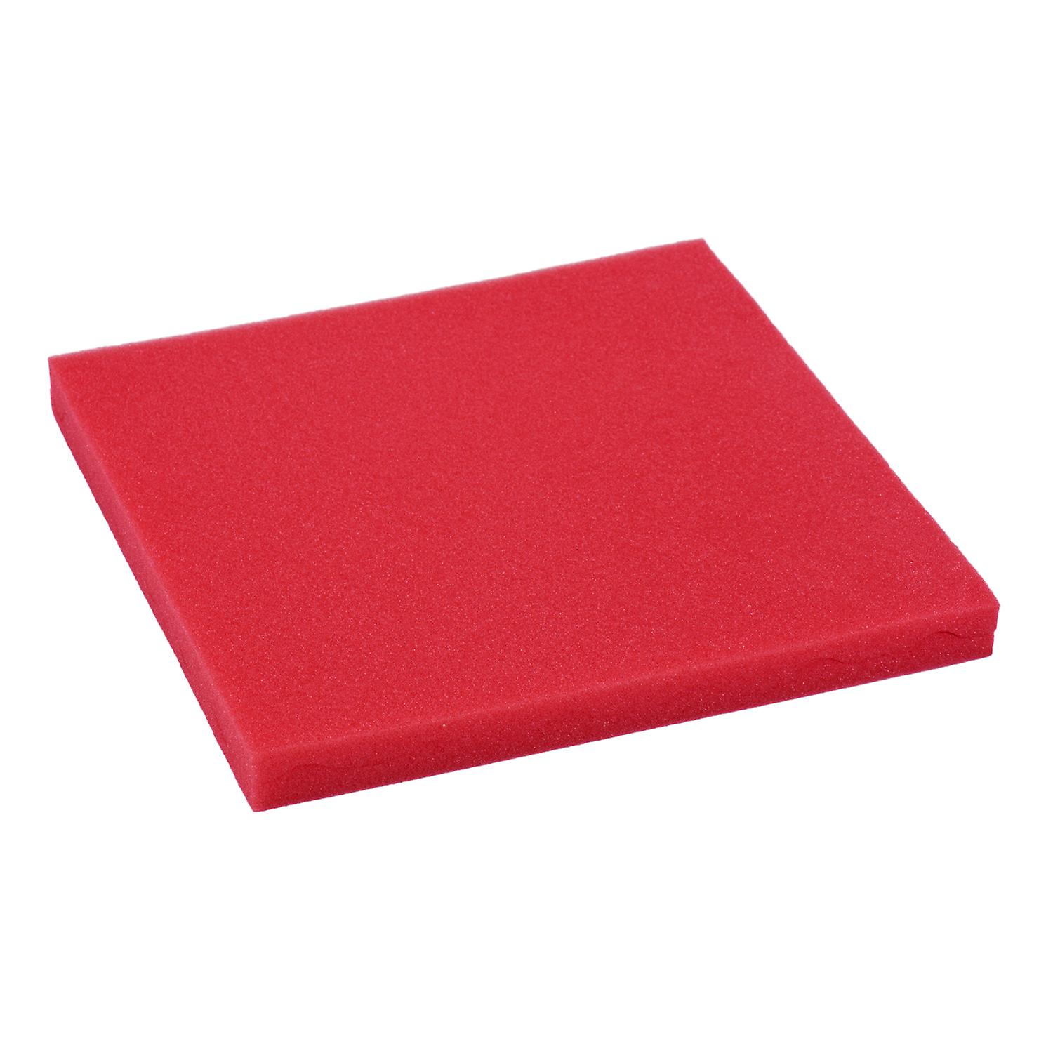 Studio Acoustic Foams Panels Sound Insulation Foam 30 * 30cm/ 12 * 12in， Pack Of 24pcs， Red Red Pack Of 24pcs