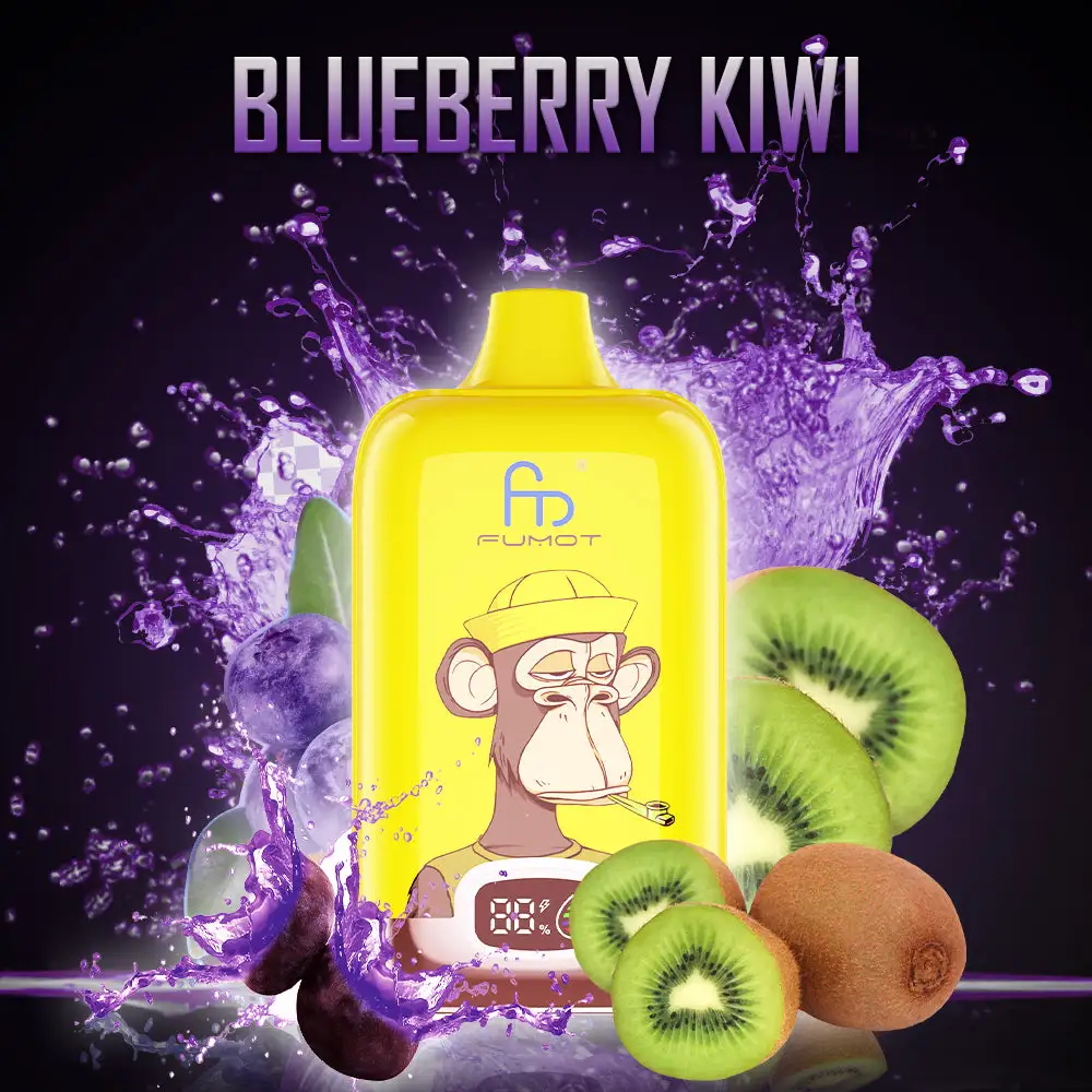 Fumot Tornado Digital Box 12000 Puffs - Blueberry Kiwi