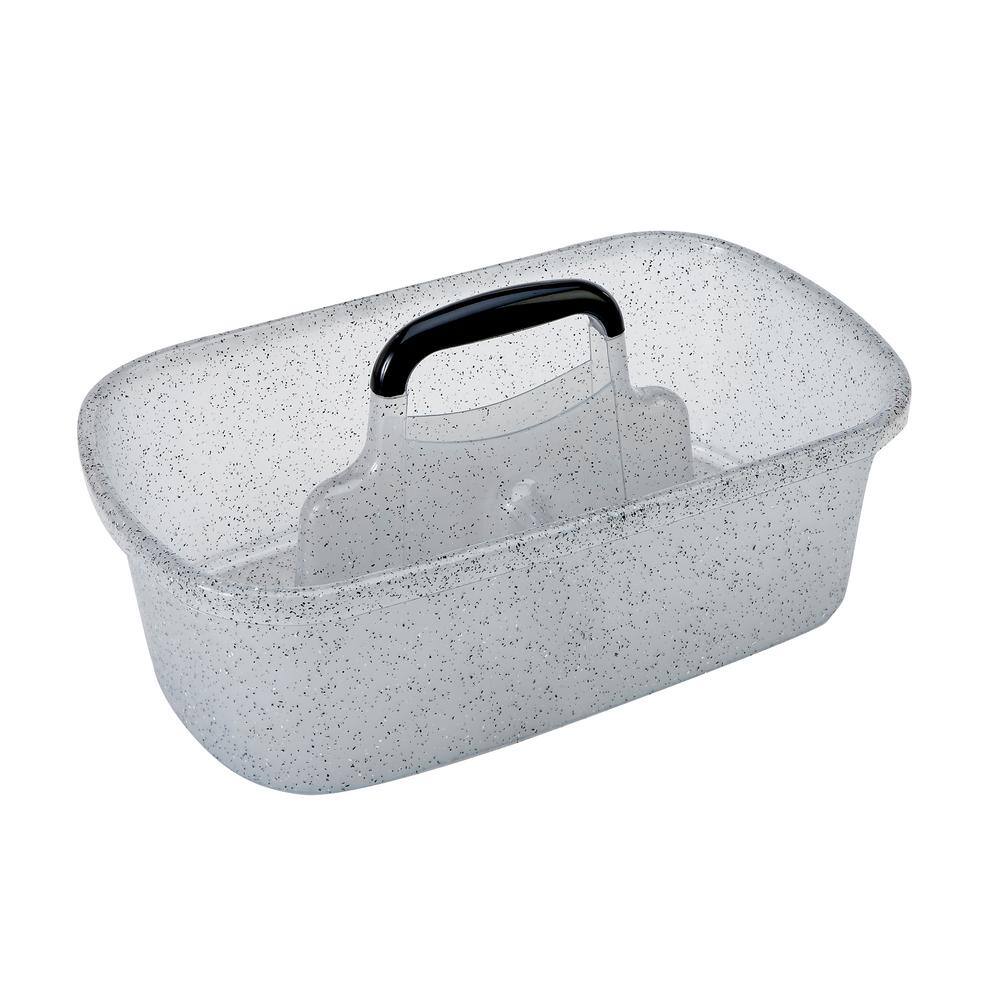 SIMPLIFY Granite Look Shower Caddy in Grey 26109-GREY