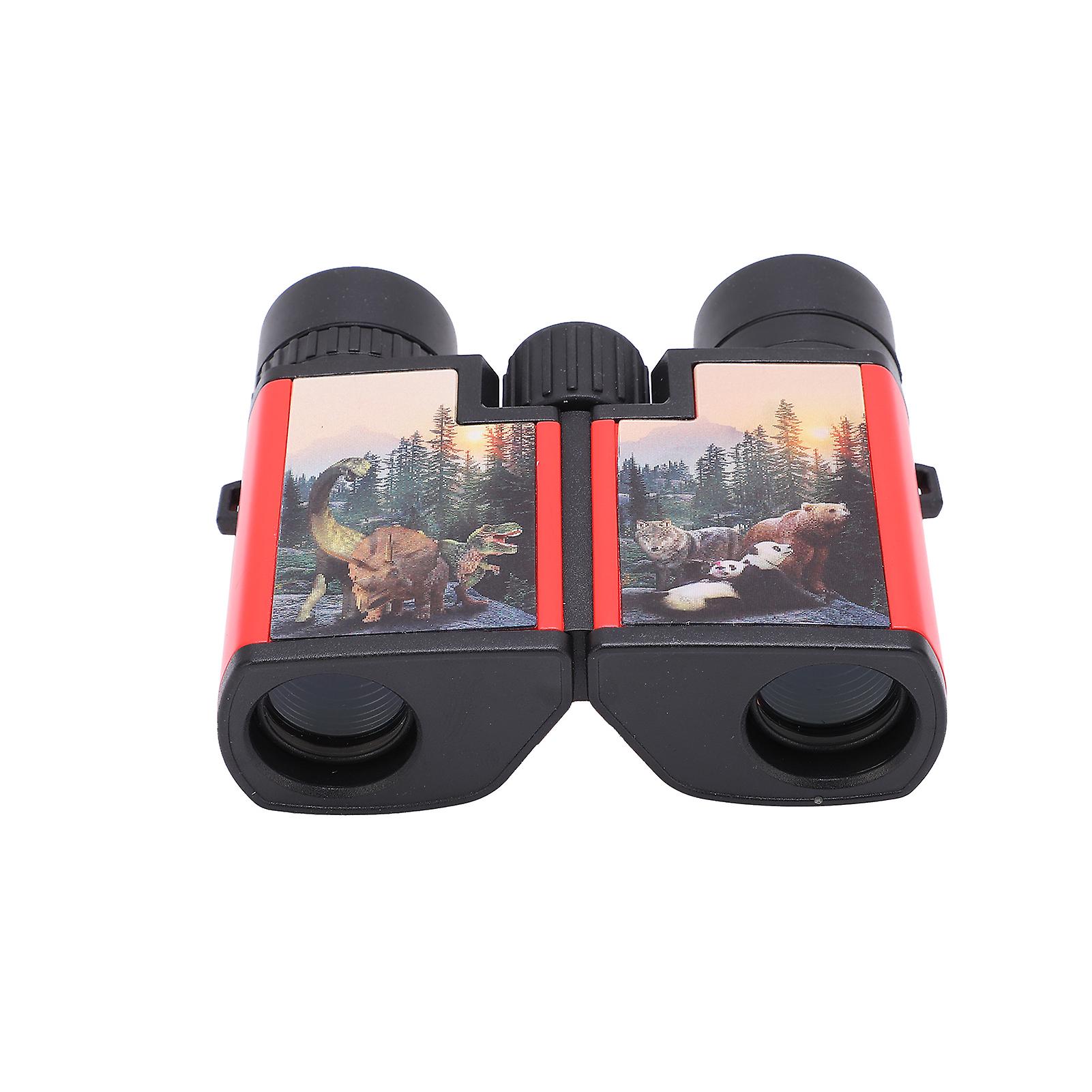 10x22 Children's Binoculars 3 Dimensional Sticker Optical Highdefinition Portable Binocular Telescope For Outdoor