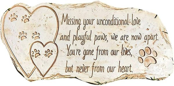 Pawprints Remembered Pet Memorial Stone Marker