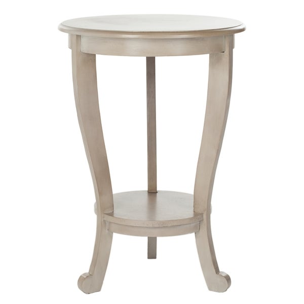 SAFAVIEH Cape Cod Grey Pedestal Side Table - 18.1