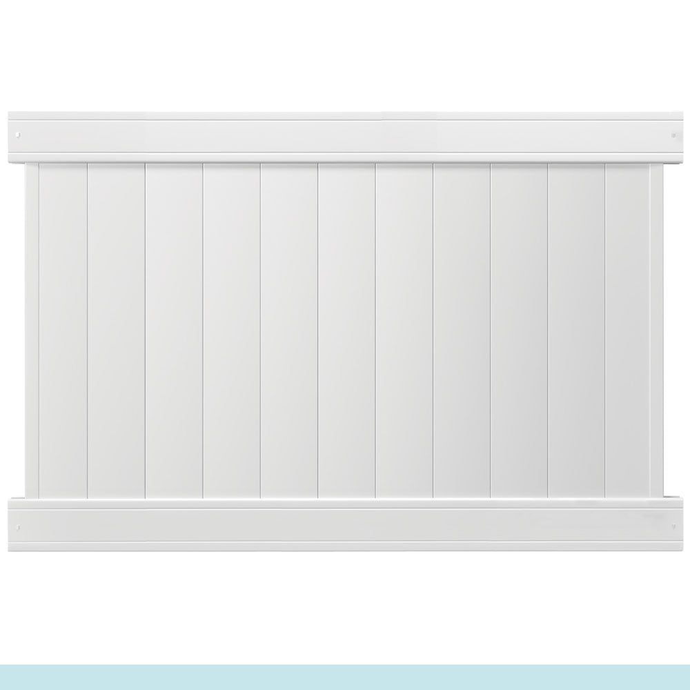 Outdoor Essentials Pro Series 4x6 Lakewood White Vinyl Privacy Fence Panel