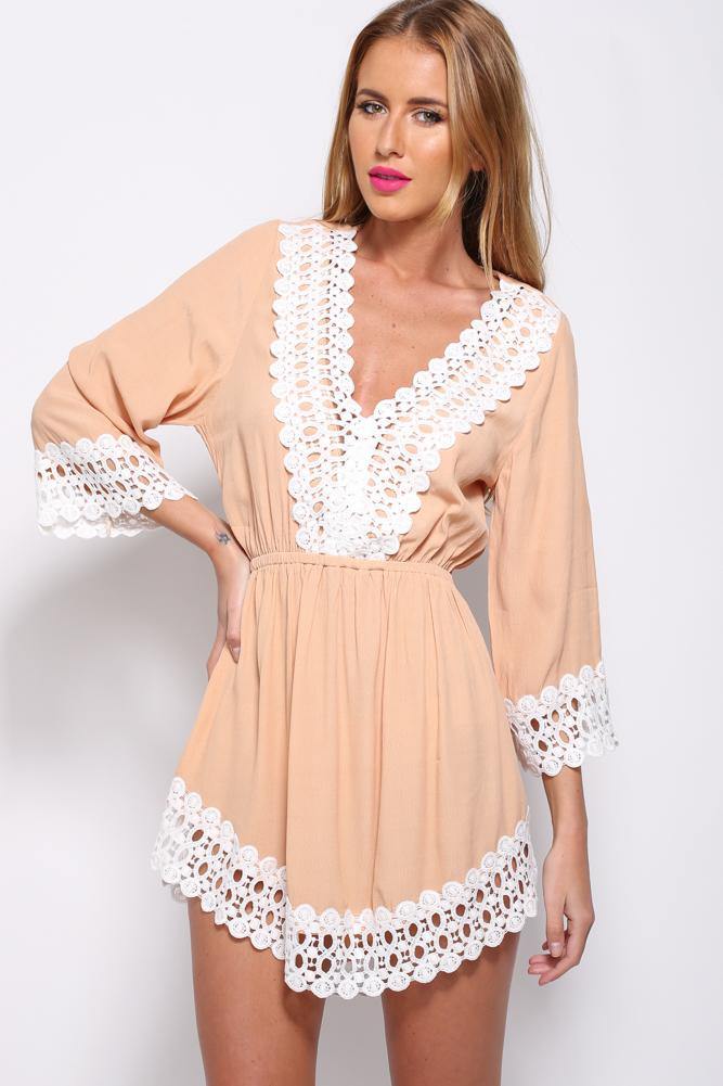 Love In My Veins Dress Caramel