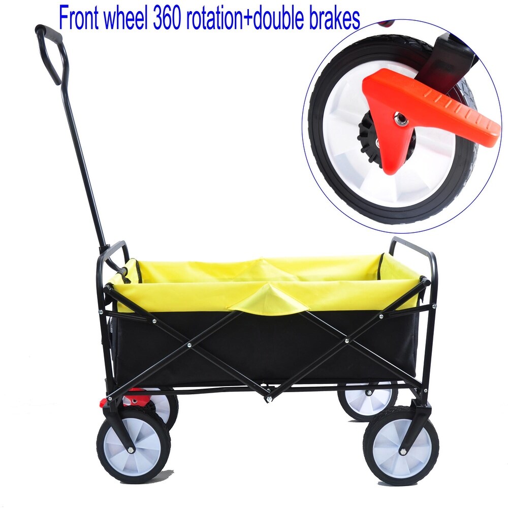 Outdoor Utility Folding Wagon Shopping Beach Cart