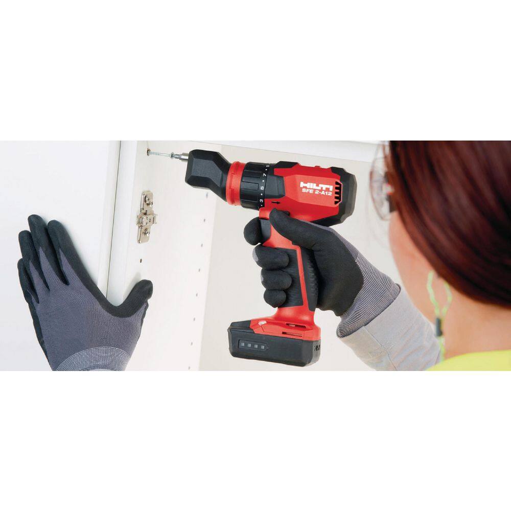 Hilti 12-Volt Cordless Brushless 12 in. Keyless Hex Drill Driver SFE A12 with Exchangeable Chuck Set (Batteries Not Included) 2241415