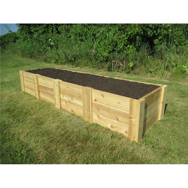 Infinite Cedar RB2x8x16.5 Deep Root Cedar Raised Garden Bed&#44; 2 ft. x 8 ft. x 16.5 in.