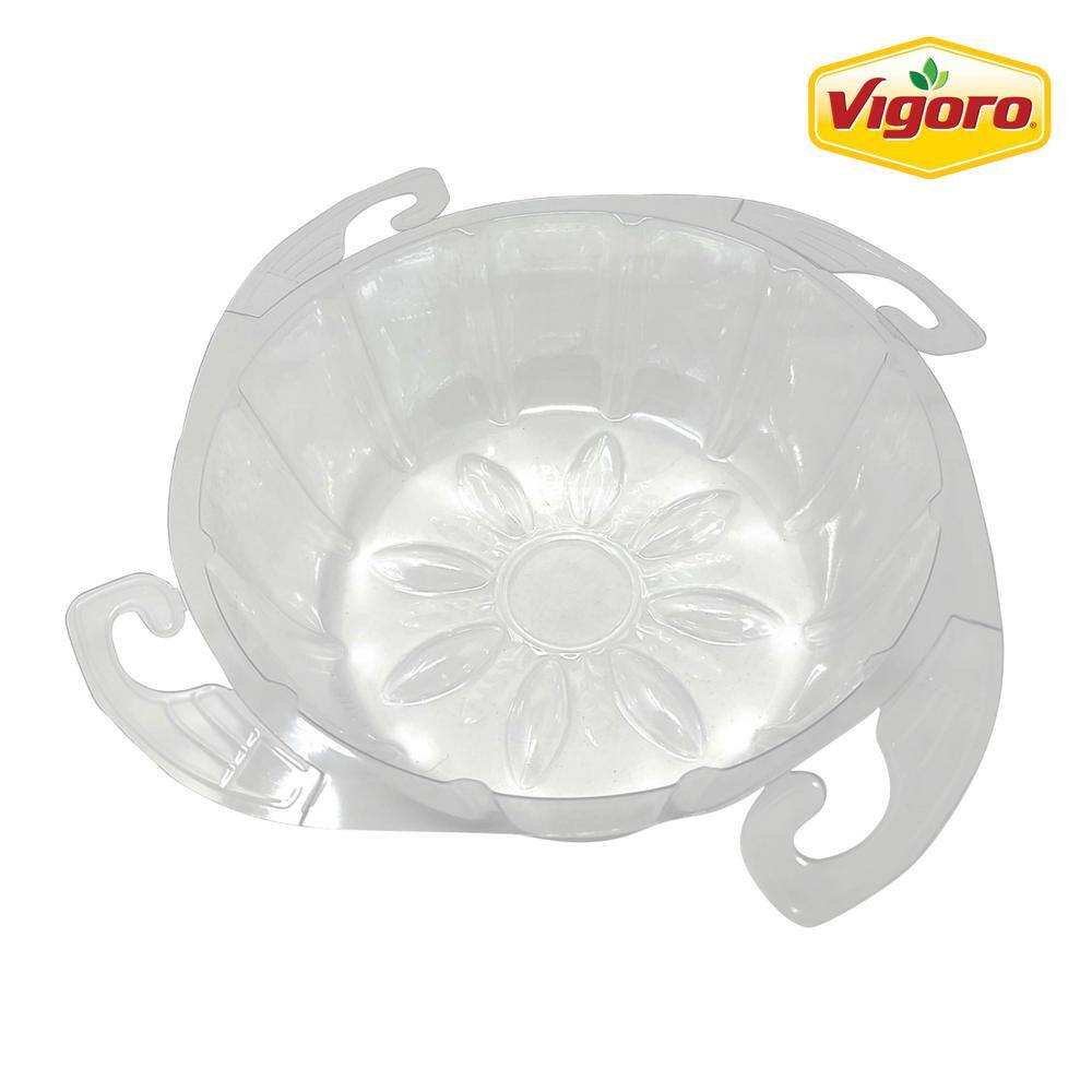 Vigoro Medium-Duty Hanging Basket Plastic Saucer VG-DCMD10