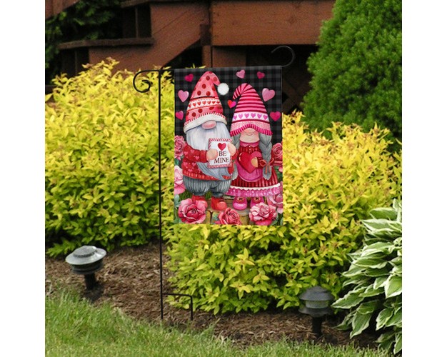 Briarwood Lane Valentine x27 s Gnomes Garden Flag Holiday Humor Heart