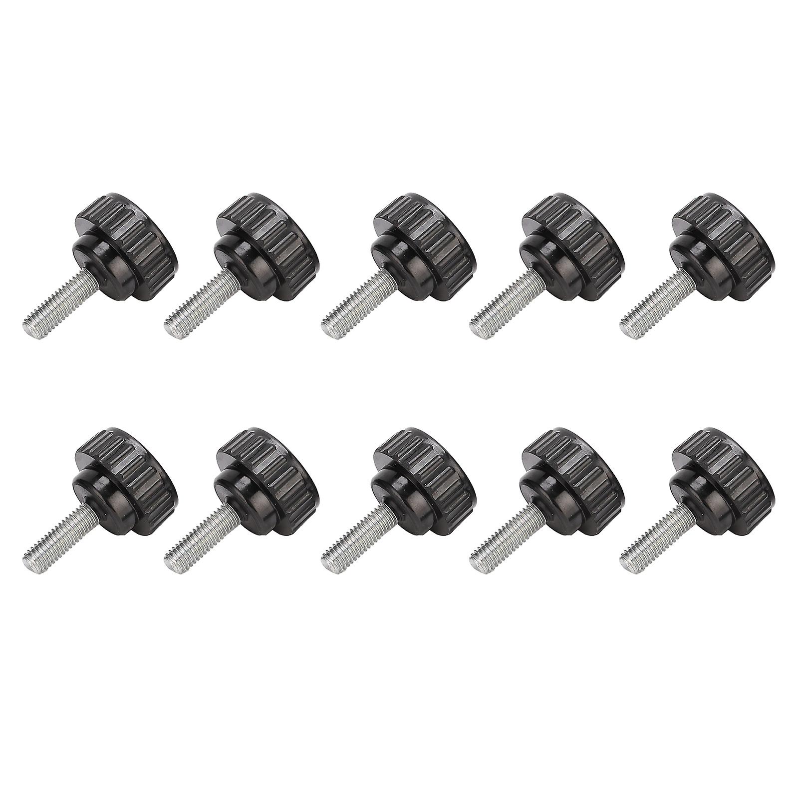 10Pcs Clamping Knob Jig Bolt Lathe Hand Grip Twist Nut Straight Thread Locking Handle M6x25x20