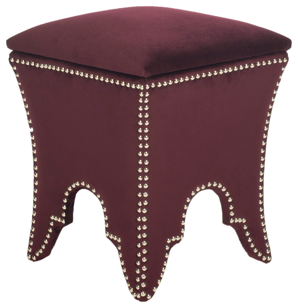 Safavieh Deidra Ottoman   Transitional   Footstools And Ottomans   by Buildcom  Houzz