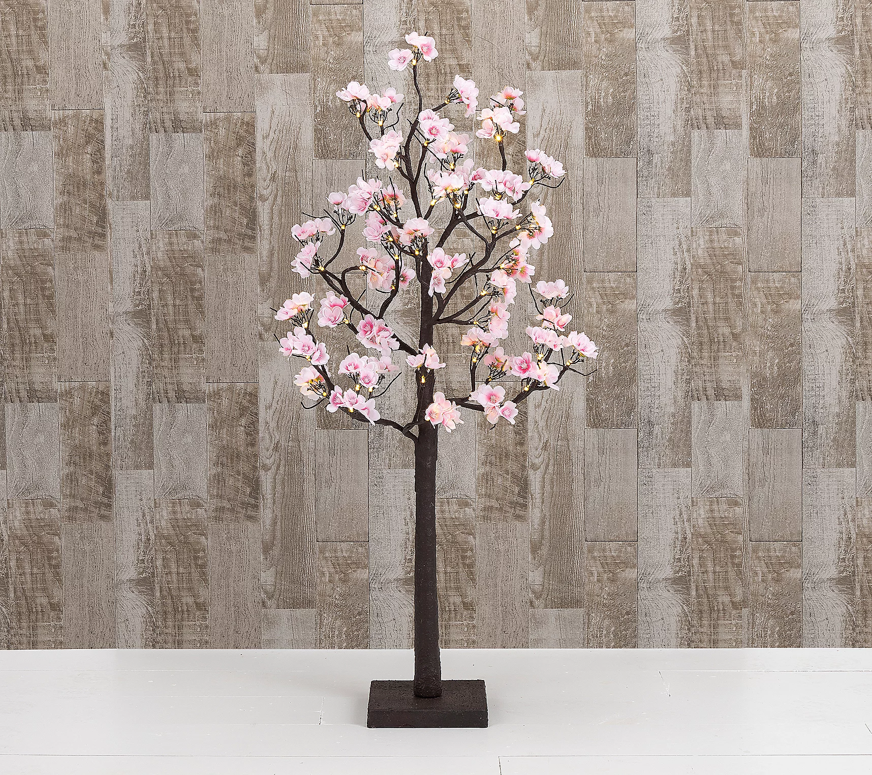 4-ft H Battery Operated Lighted Peach Flower Tree by Gerson Co