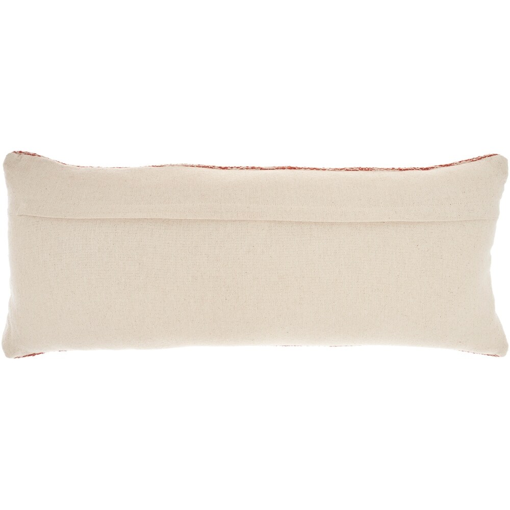 Mina Victory Life Styles Woven Cotton Modern Solid Throw Pillow   ( 12\