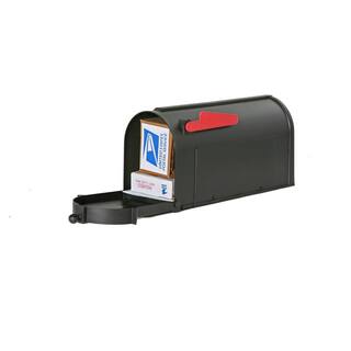 Postal PRO Ambrose Black Post Mount Mailbox PP1000BLM